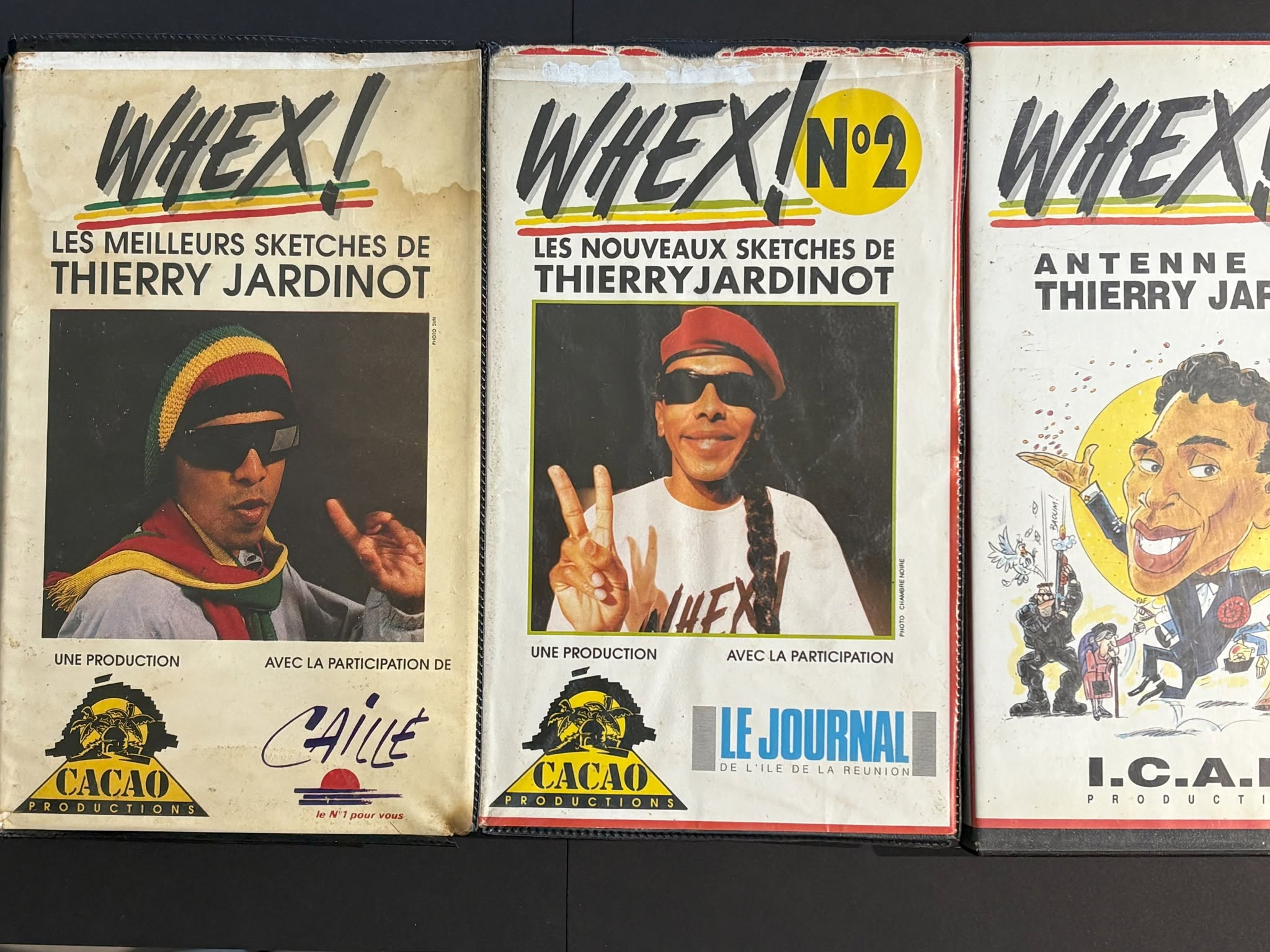 Cassettes WHEX de Thierry Jardinot produites par Cacao Productions